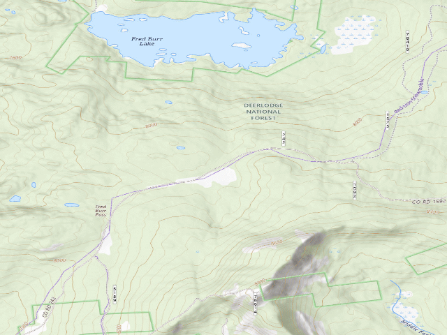 USGS topographic map of Fred Burr-003