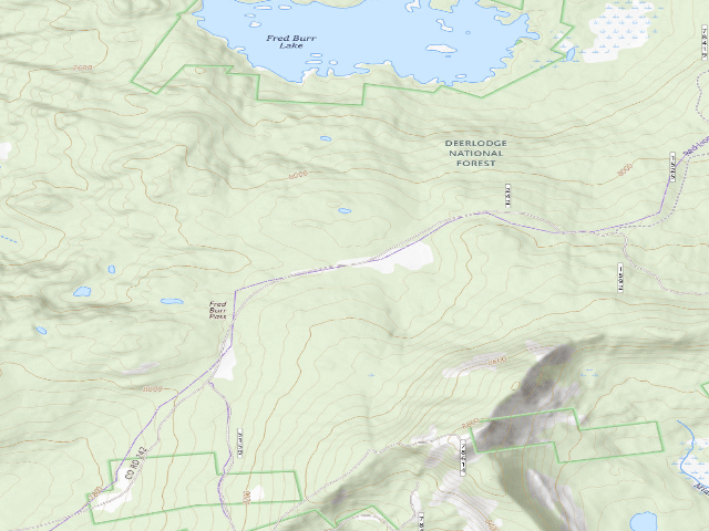 USGS topographic map of Fred Burr-004