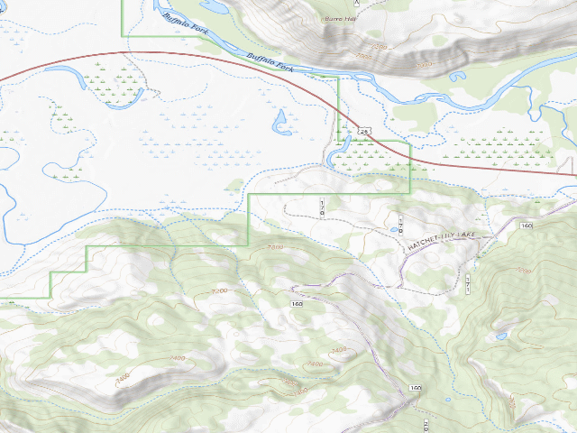 USGS topographic map of Free camp site