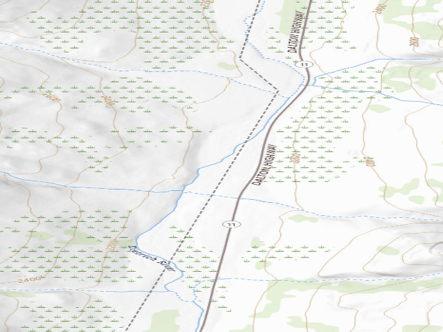 USGS topographic map of Free campground
