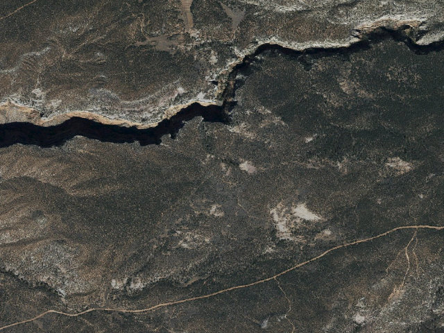 Aerial image of Free Campground in Canyon de Chelly NM