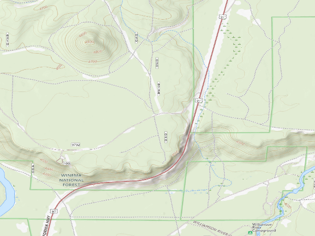 USGS topographic map of Free camping