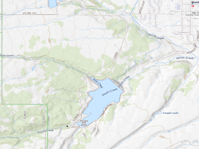 USGS topographic map of Free camping
