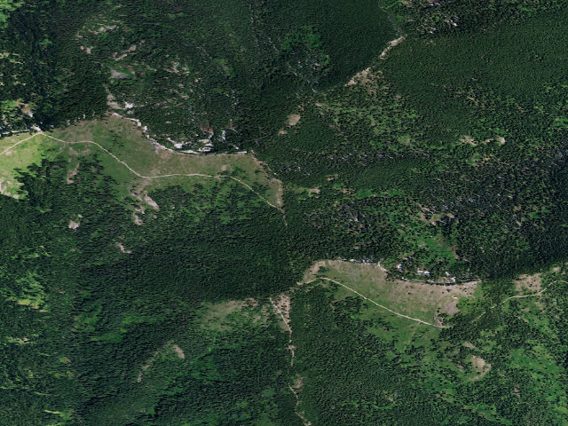 Aerial image of Freezeout Trailhead
