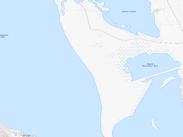 USGS topographic map of Freezout Lake WMA