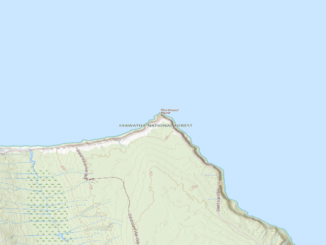 USGS topographic map of Freighter View Campsite