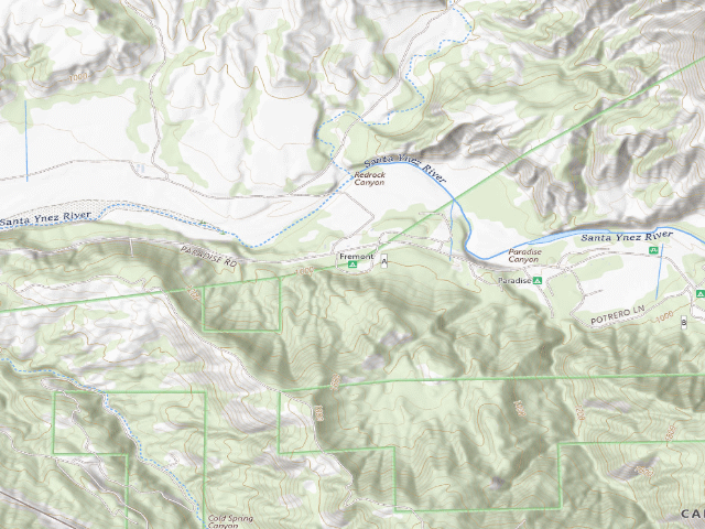 USGS topographic map of Fremont
