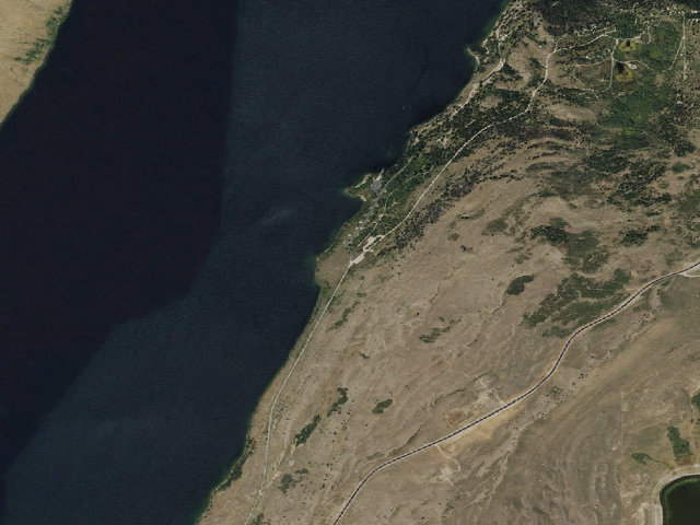 Aerial image of Fremont Lake Campground