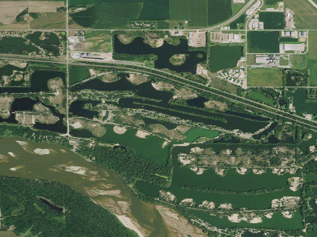 Aerial image of Fremont Lakes SRA