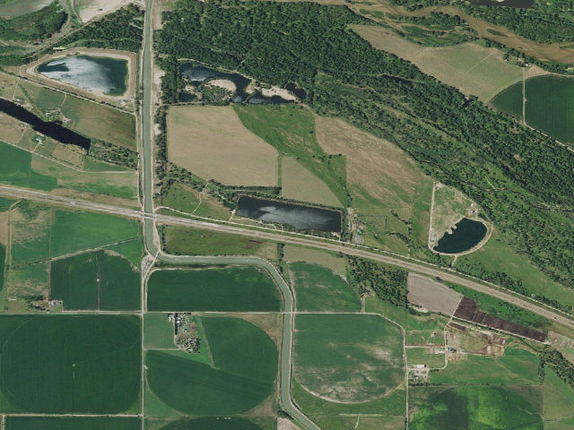 Aerial image of Fremont Slough WMA