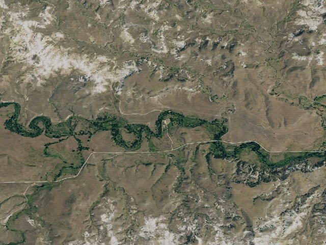 Aerial image of French Creek Campground