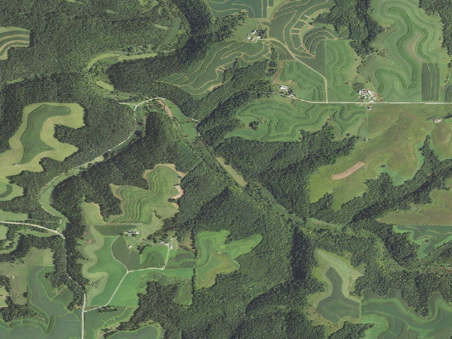 Aerial image of French Creek WMA