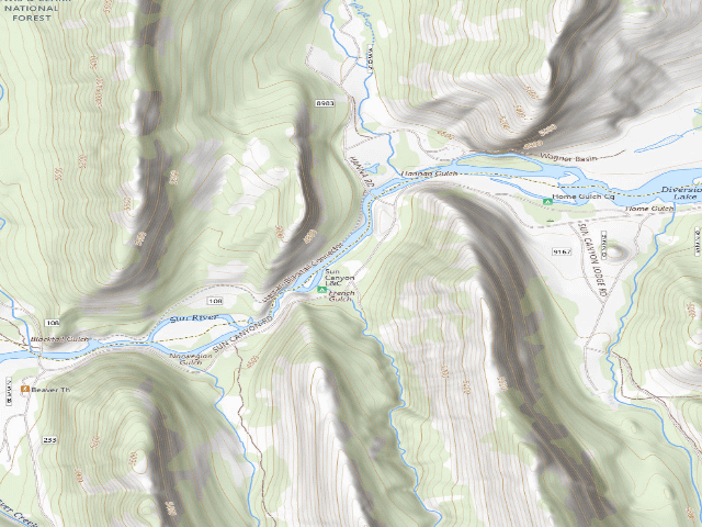 USGS topographic map of French Gulch 1