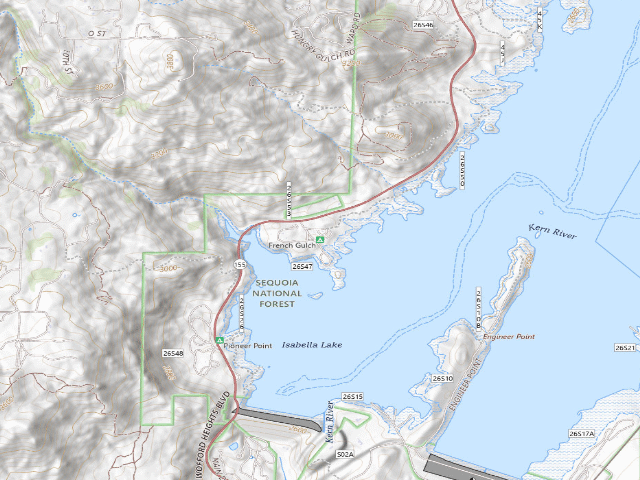 USGS topographic map of French Gulch