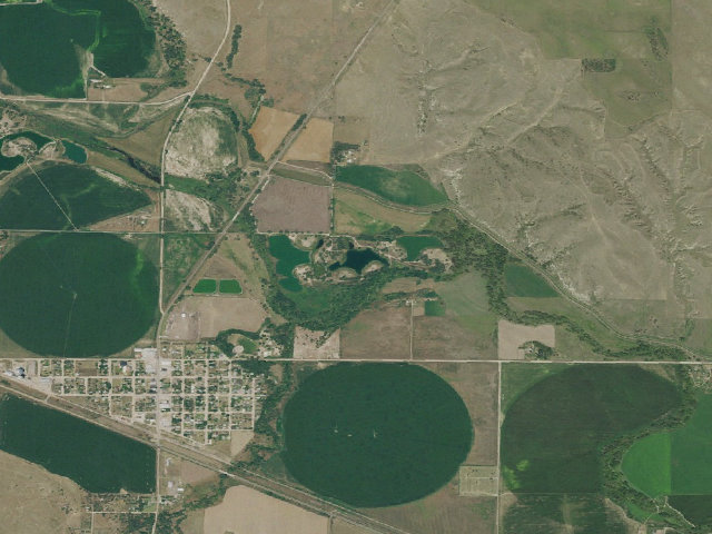 Aerial image of Frenchman WMA