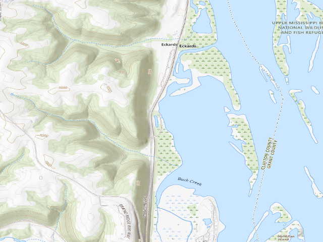 USGS topographic map of Frenchtown Park