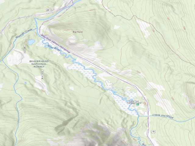 USGS topographic map of Fresh Wood Fire Pit