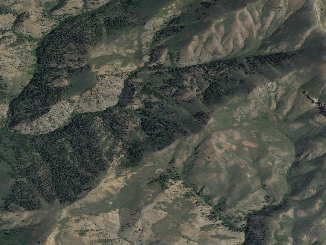 Aerial image of Friedman Creek Wilderness Study Area