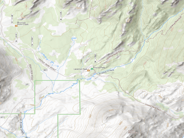 USGS topographic map of Friend Park