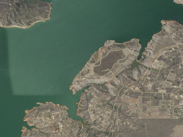 Aerial image of Fritch Fortress Campground