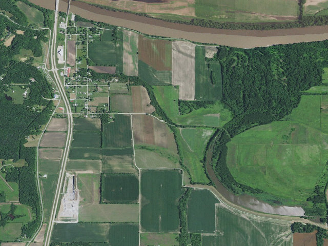 Aerial image of Frost Island Conservation Area