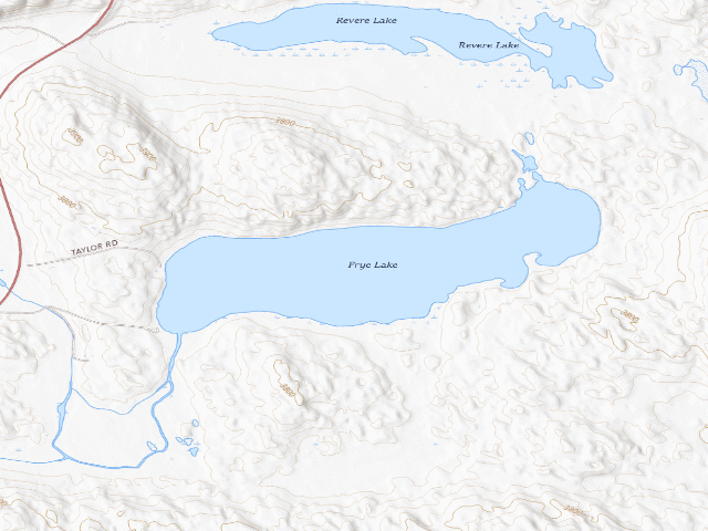 USGS topographic map of Frye Lake WMA