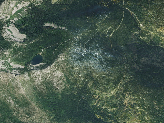 Aerial image of Fs Road 2667 Spur (@ 48.63558, -116.56086)
