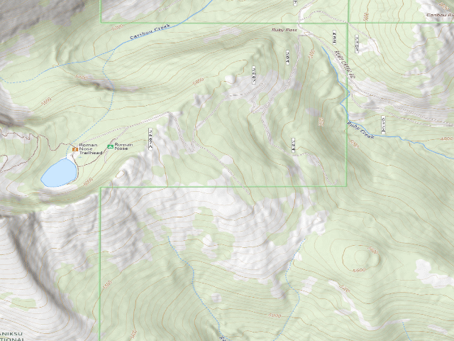 USGS topographic map of Fs Road 2667 Spur (@ 48.63558, -116.56086)