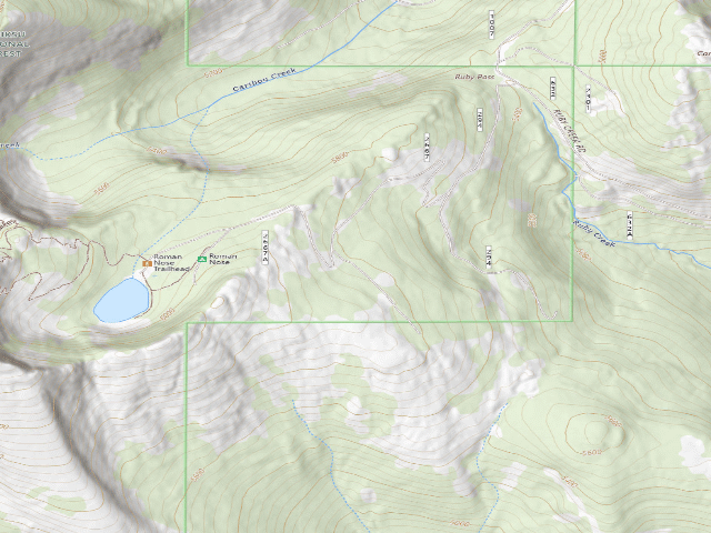 USGS topographic map of Fs Road 2667 Spur (@ 48.63558, -116.56086)