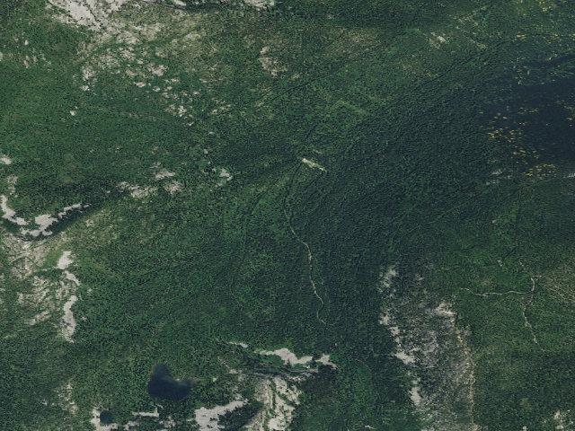Aerial image of Fs Trail 187 (Bottleneck Lake Access)
