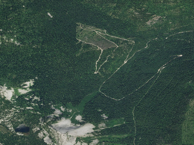 Aerial image of Fs Trail 268 (Two Mouth Lakes Access)