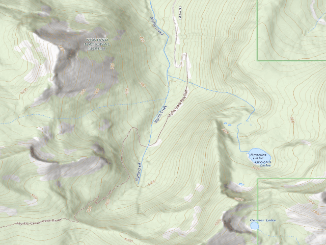 USGS topographic map of Fs Trail 6 (Harrison Lake Access)