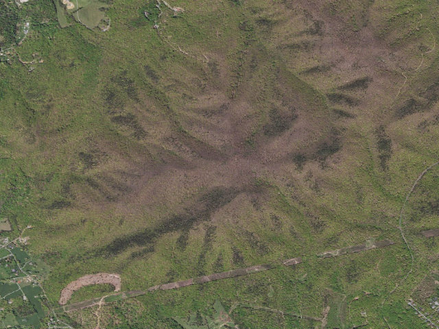 Aerial image of Fullhardt Knob A.T. Shelter