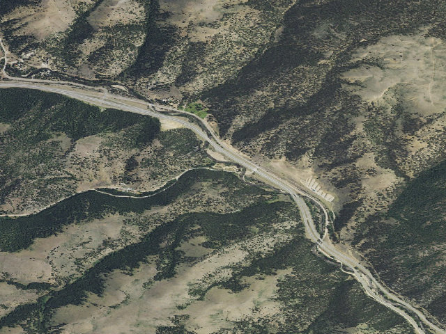 Aerial image of Galena Gulch Campground