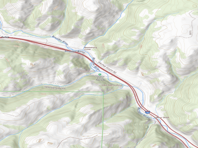 USGS topographic map of Galena Gulch Campground