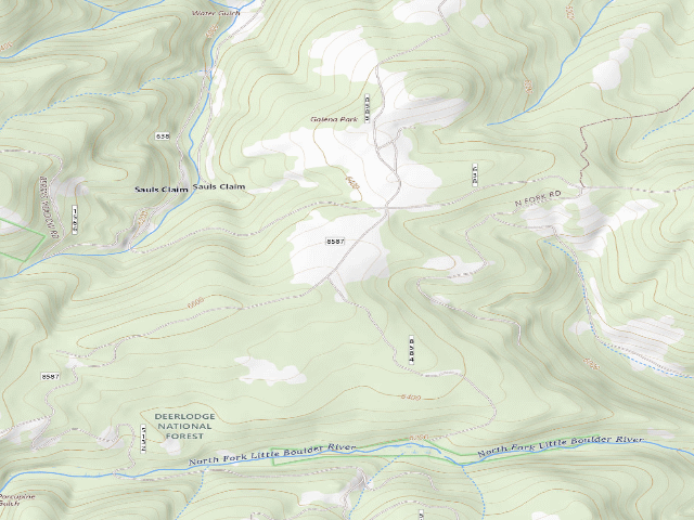 USGS topographic map of Galena Ridge 8668-025
