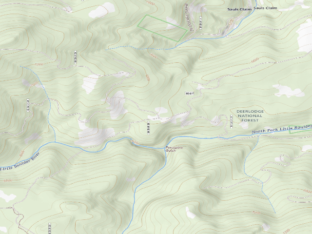 USGS topographic map of Galena Ridge 8668-027