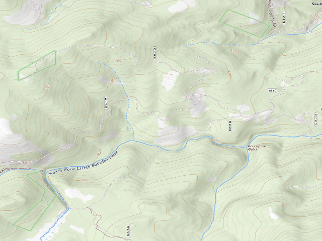 USGS topographic map of Galena Ridge 8668-028