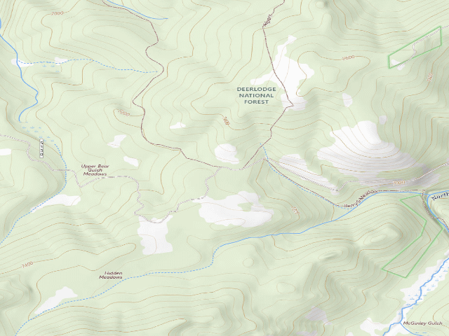USGS topographic map of Galena Ridge 8668-029