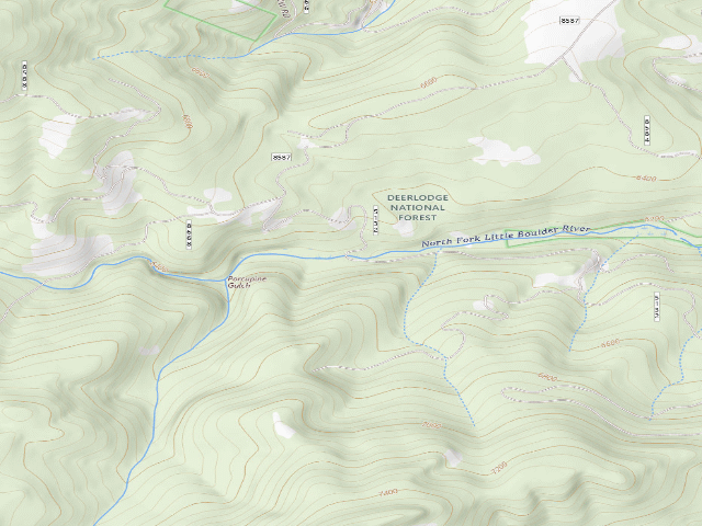 USGS topographic map of Galena Ridge 8668-030