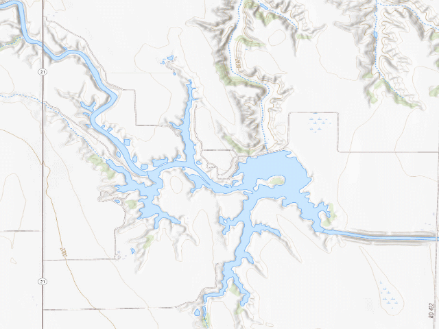 USGS topographic map of Gallagher Canyon SRA