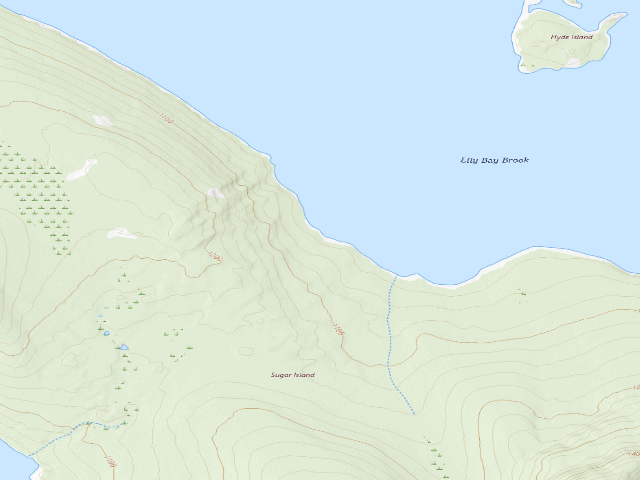USGS topographic map of Galusha Cove (Moosehead Lake Shoreline Public Land)