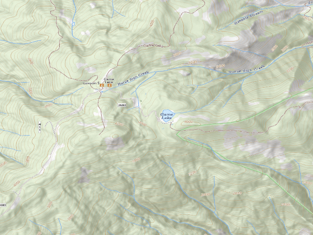 USGS topographic map of Game Lake