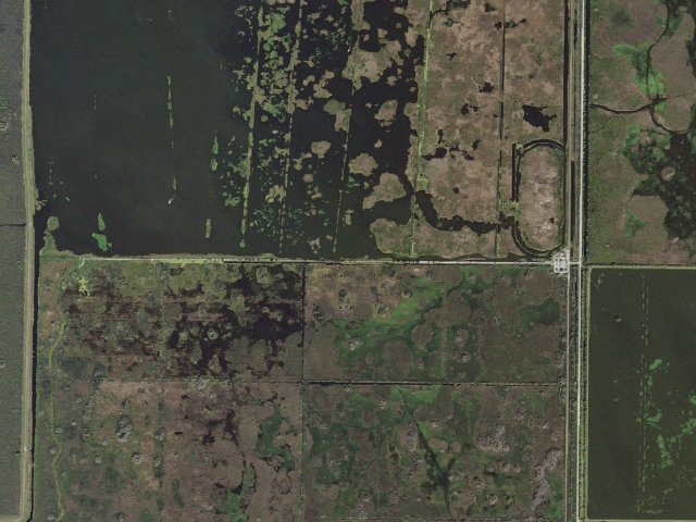 Aerial image of Garcia Camp (Blue Cypress Conservation Area)