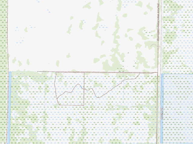USGS topographic map of Garcia Camp (Blue Cypress Conservation Area)