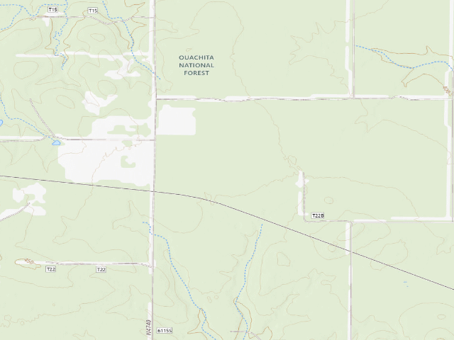 USGS topographic map of Gardiner Camping Spot (Herron Family WMA)