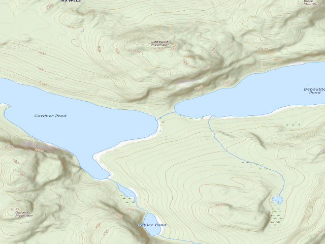 USGS topographic map of Gardner East (Deboullie Public Land)
