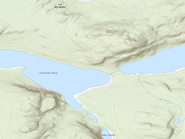 USGS topographic map of Gardner North (Deboullie Public Land)