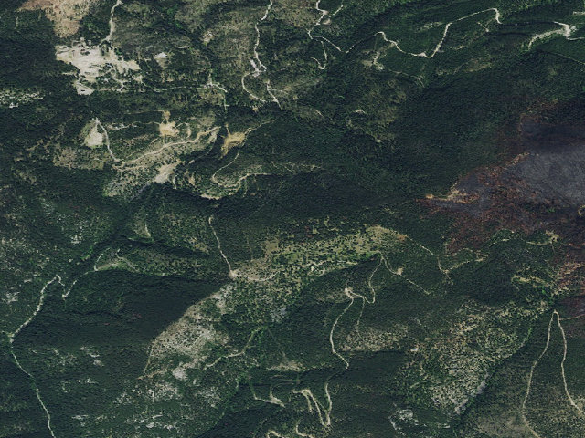 Aerial image of Garnet Back Country Byway