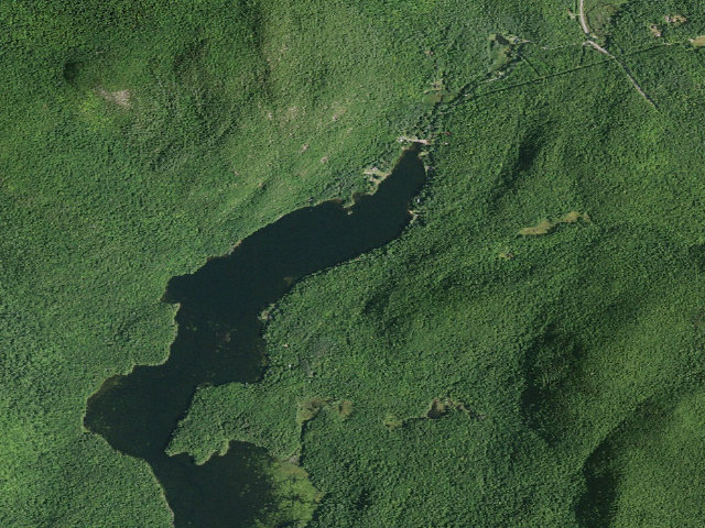 Aerial image of Garnet Lake Rd #3 Campsite (Wilcox Lake Wild Forest)